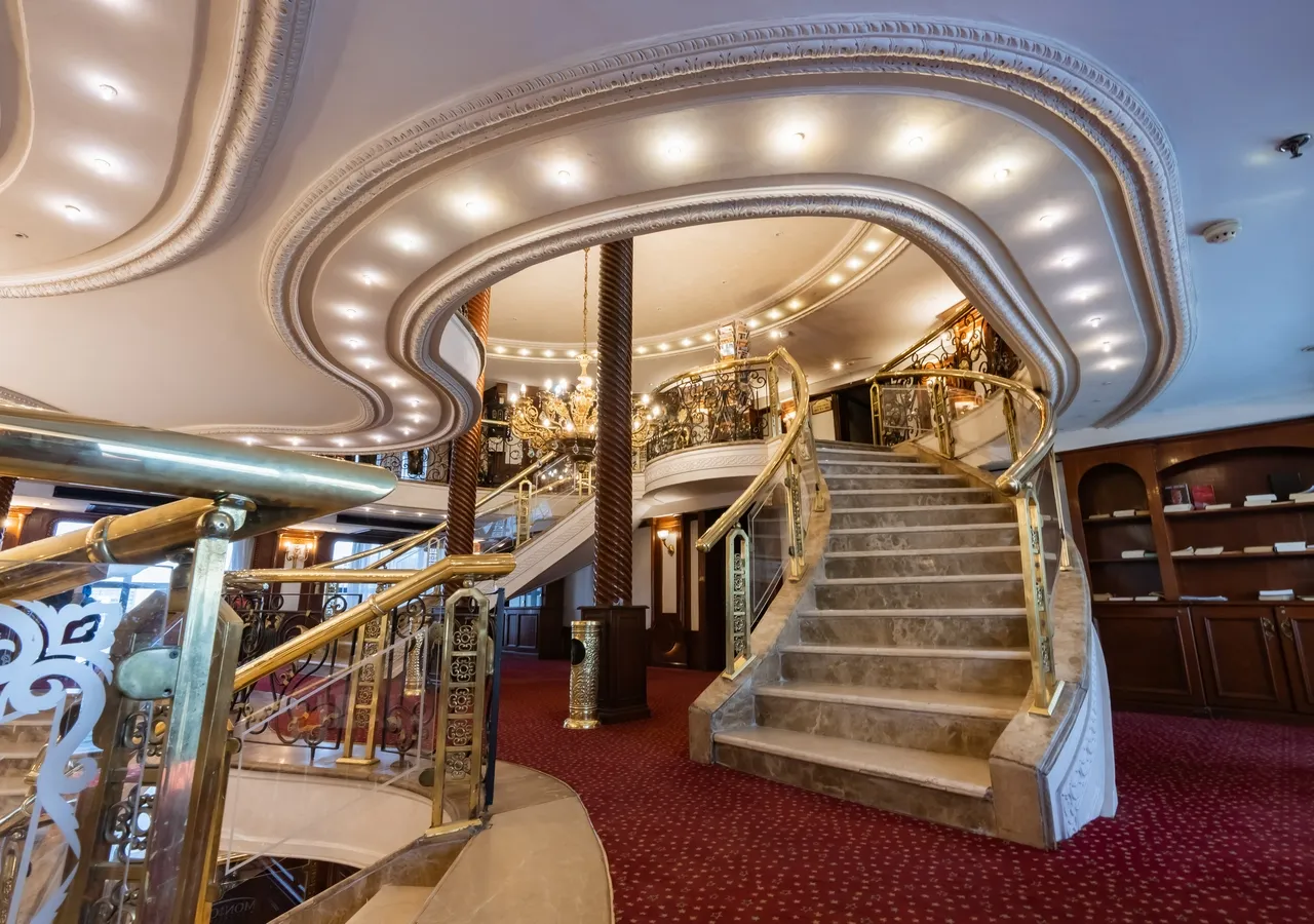 Lobby of the MS Monica Nile Cruise Nile cruise